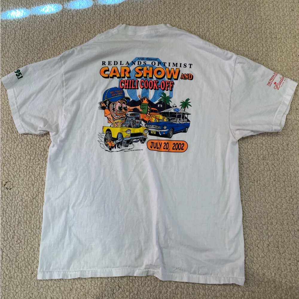 2002 car show & Chili-cook off t-shirt size XL
